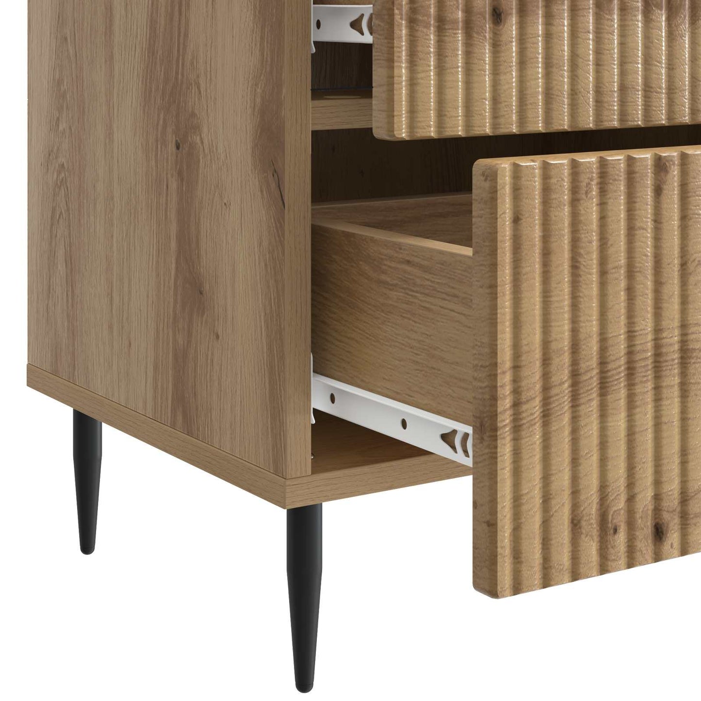 Bedside Cabinet 2 pcs Artisan Oak 43 x 34.5 x 47.5 cm