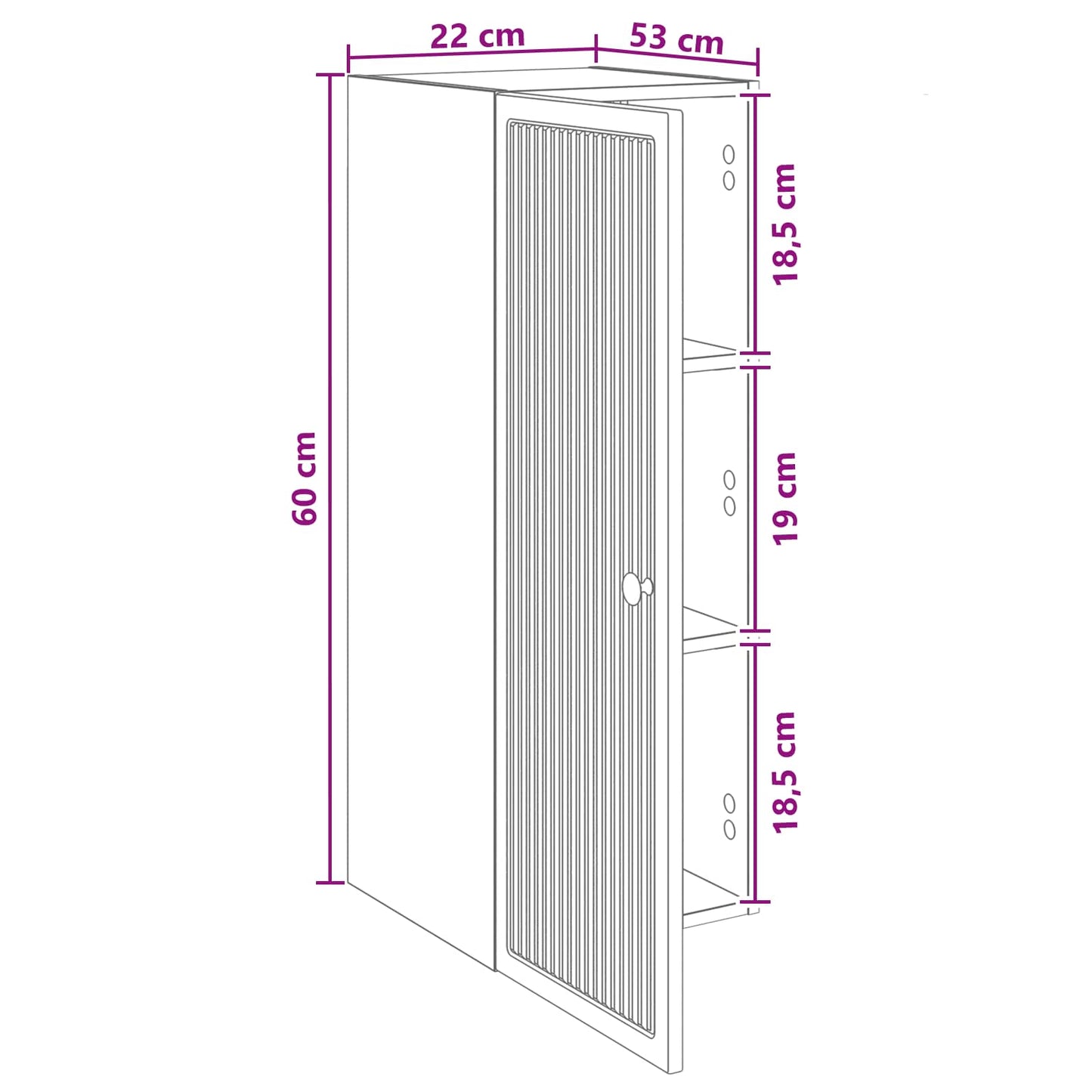 Wall-Mounted Cabinet Artisan Oak 33 x 34.5 x 90 cm