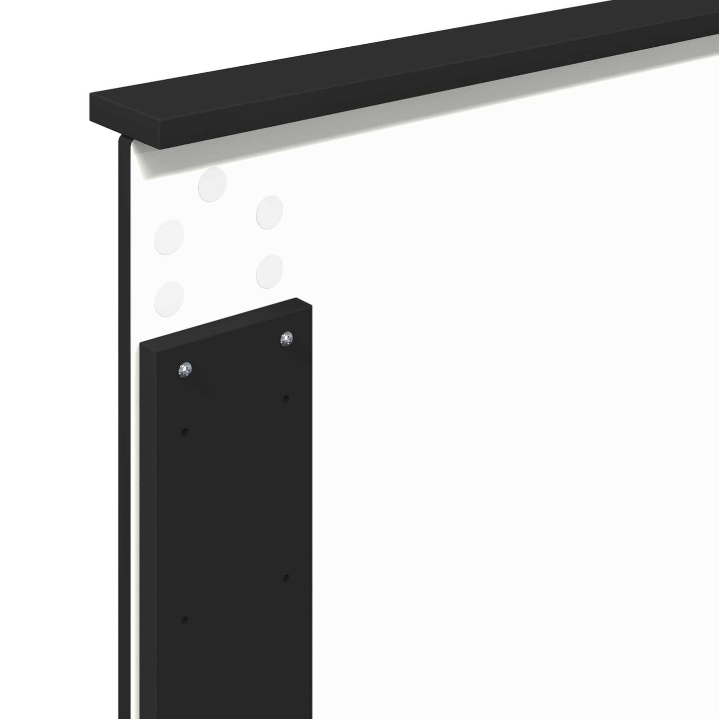 Bed Frame Black and Silver 100 x 200 cm Engineered Wood