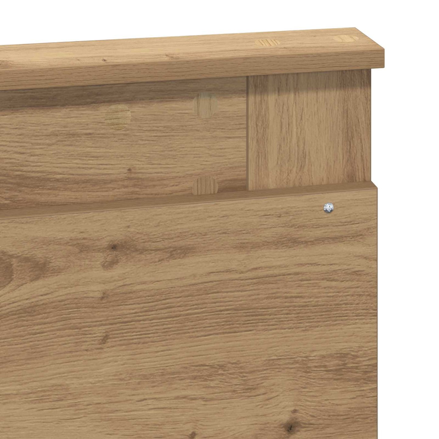 Bed Frame Artisian Oak 120 x 200 cm Solid Pine Wood