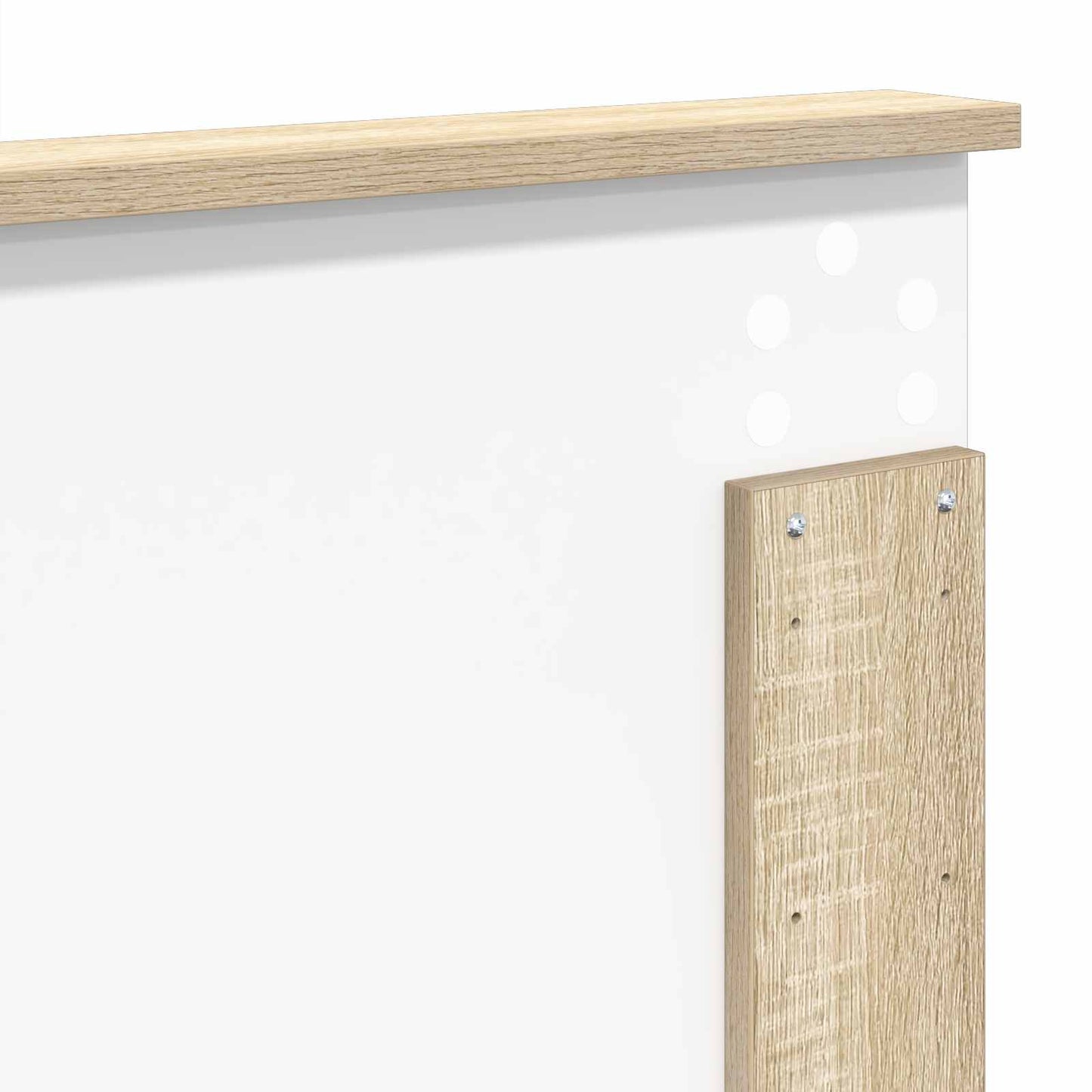 Bed Frame with Headboard Sonoma 160 x 200 cm Solid Pine Wood