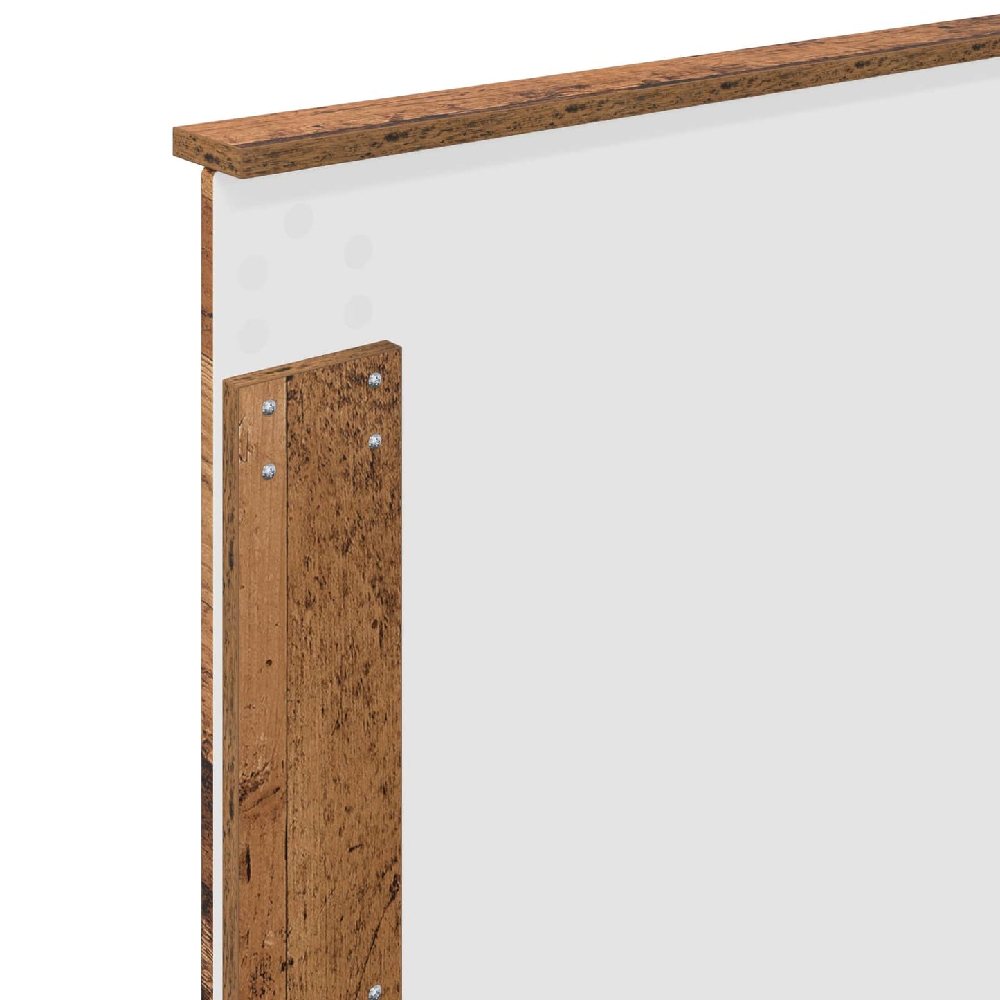 Bed Frame with Headboard Old Wood 75 x 190 cm Solid Pine Wood