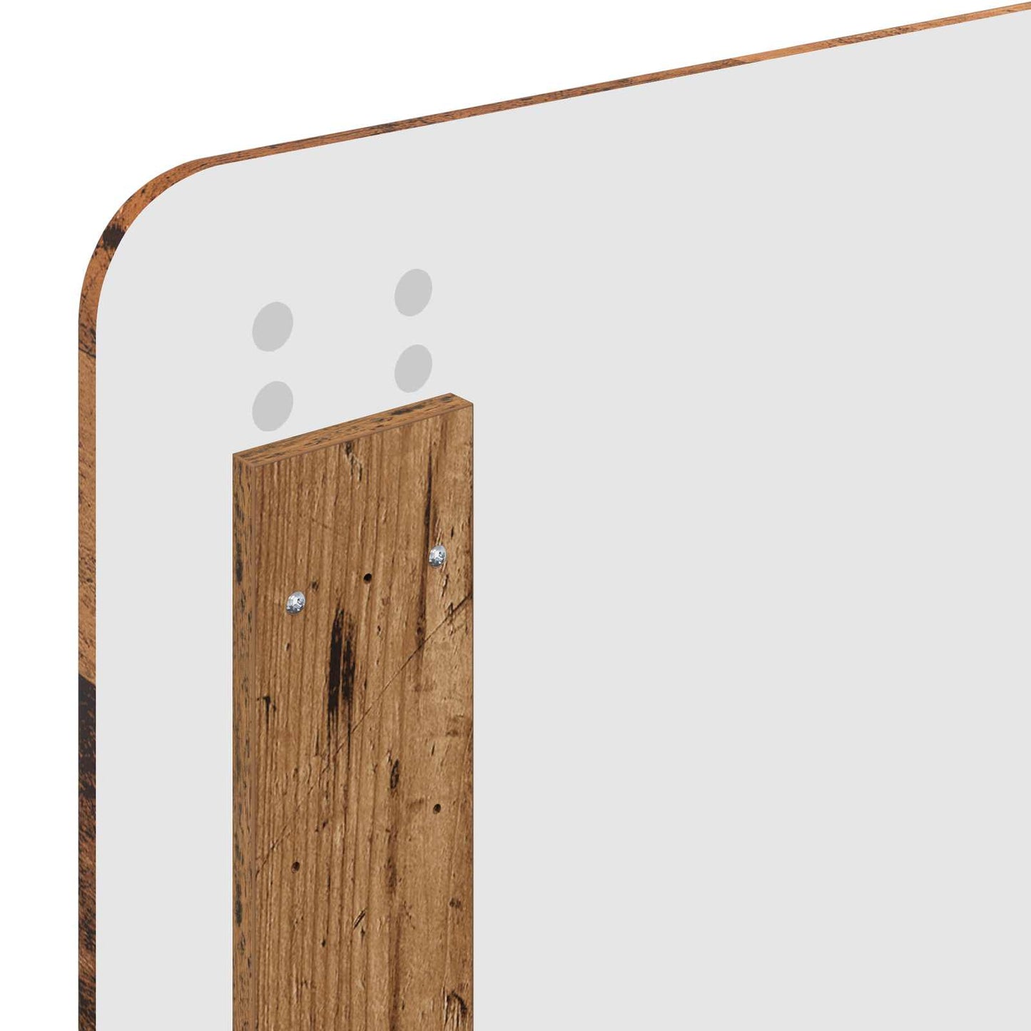 Bed Frame with Headboard Old Wood 90 x 190 cm Engineered Wood