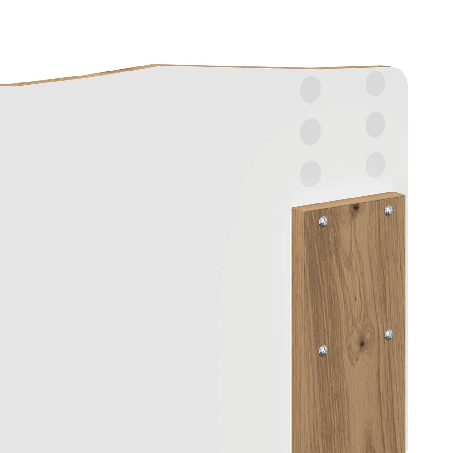 Bed Frame Artisian Oak 150 x 200 cm Solid Pine Wood