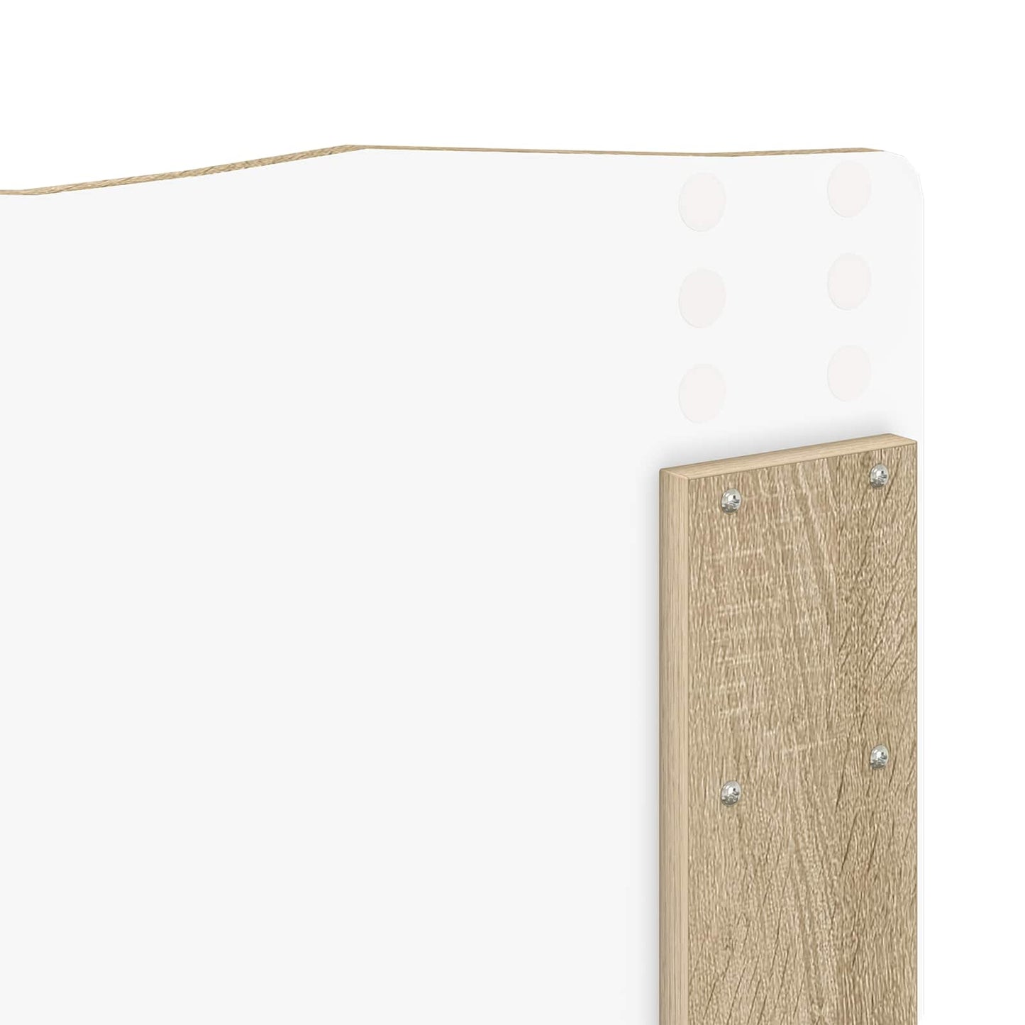 Bed Frame with Headboard Sonoma 120 x 190 cm Solid Pine Wood