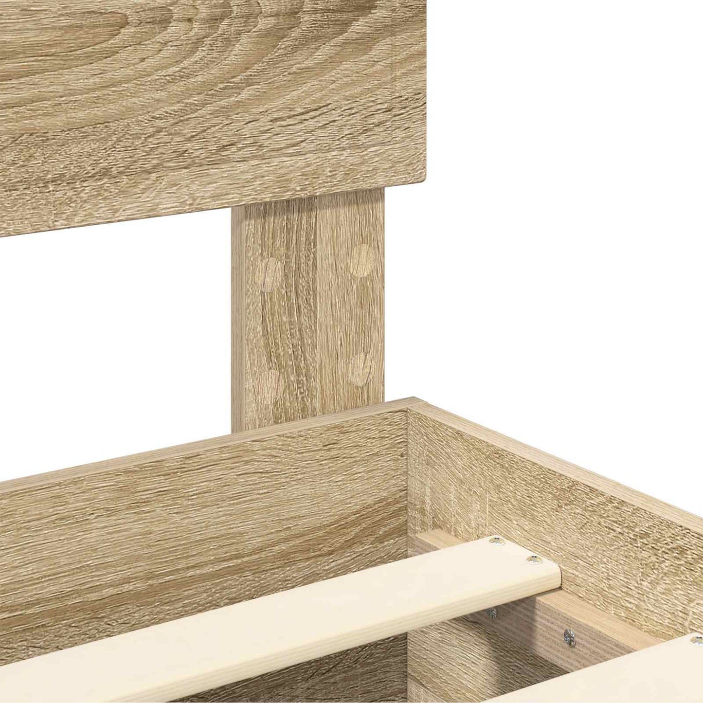 Bed Frame with Drawer Sonoma Oak 140 x 190 cm Engineered Wood