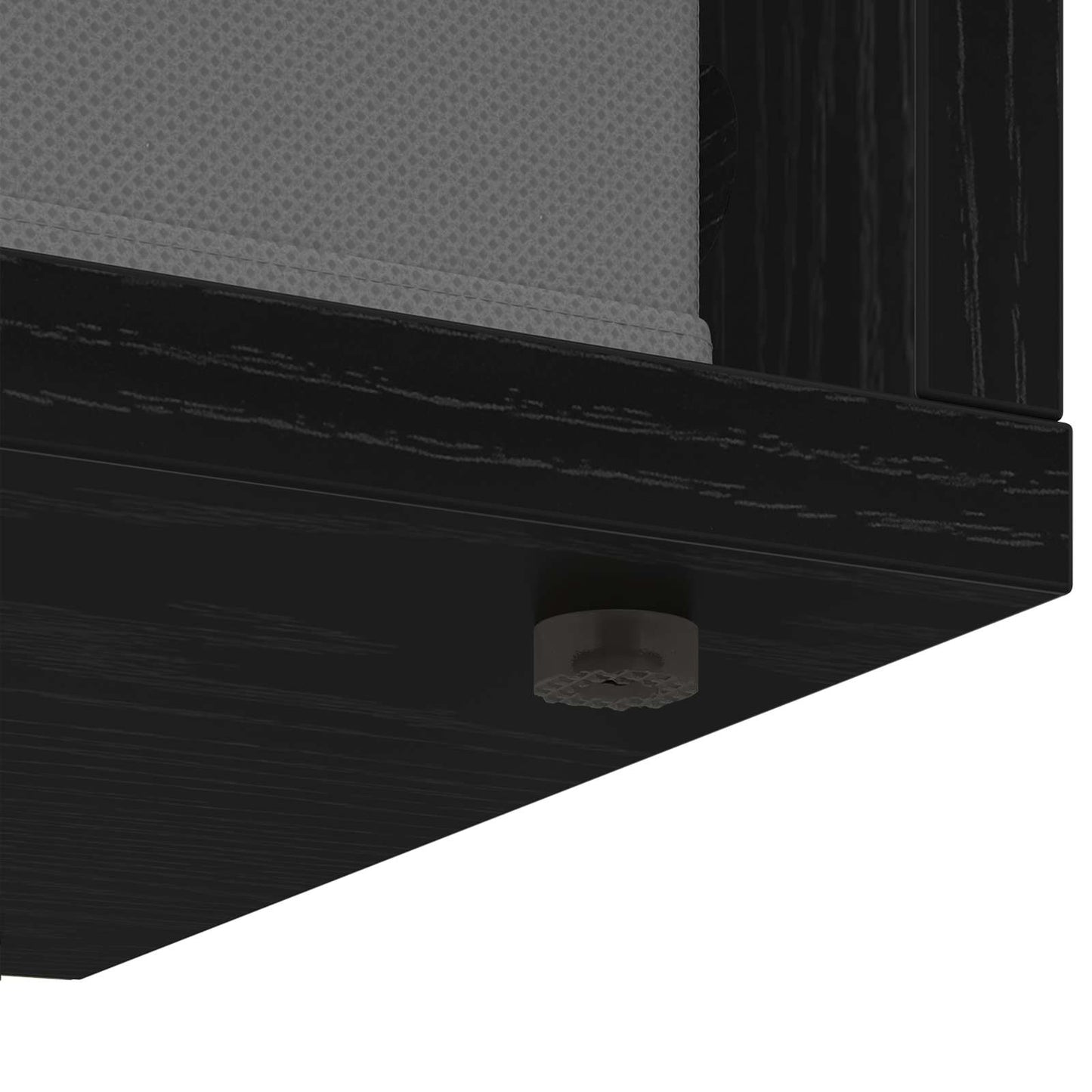 Lowboard with Drawer Black Oak 87 x 27.5 x 43 cm
