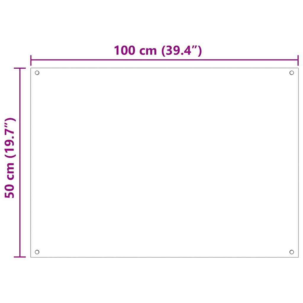 Kitchen Backsplash 2 pcs Transparent 100 x 50 cm Tempered Glass