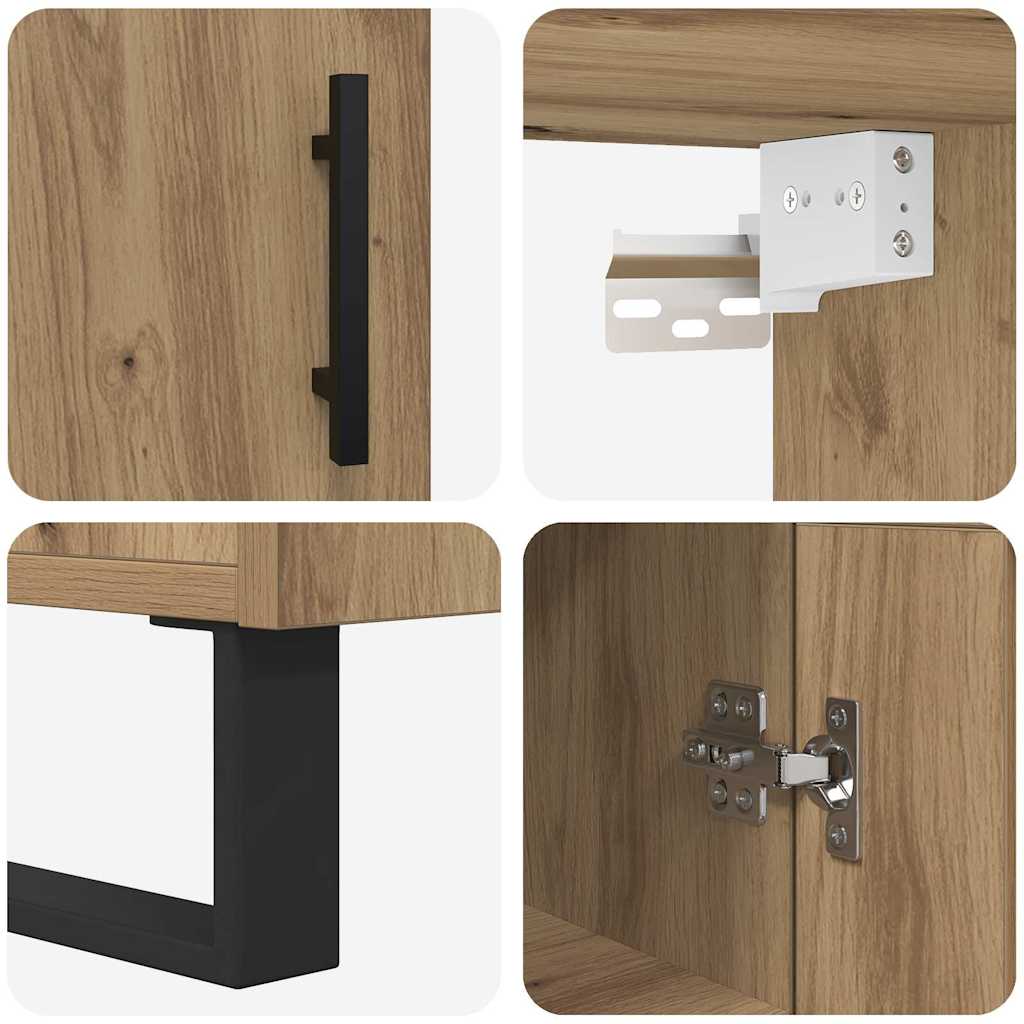 Highboard Artisan Oak 34.5 x 34 x 180 cm Engineered Wood