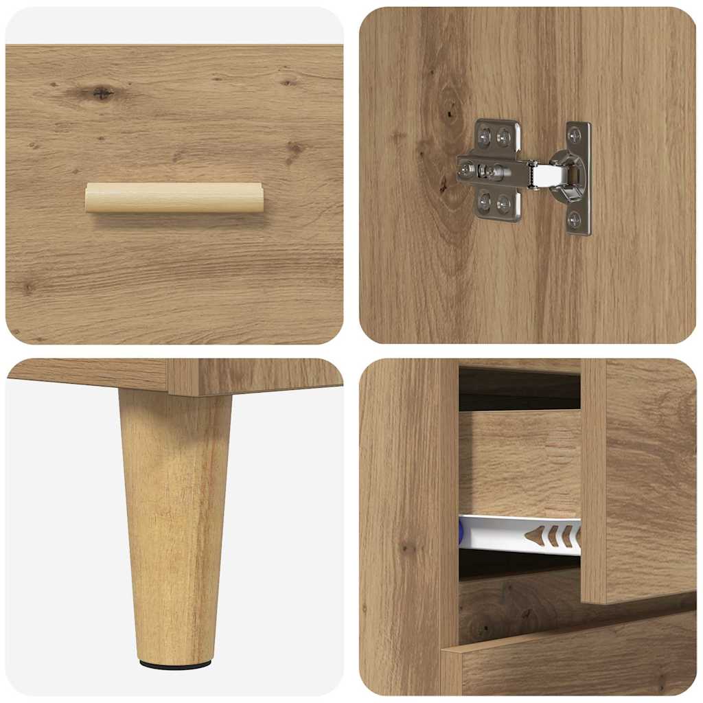 Highboard Artisan Oak 34.5 x 34 x 180 cm Engineered Wood