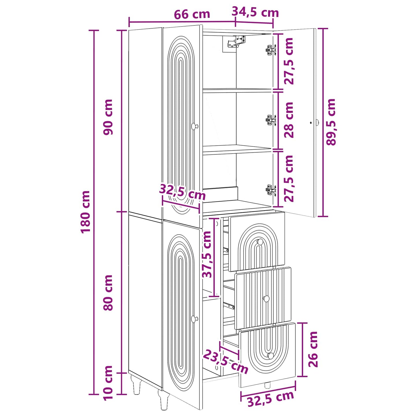 Cabinet Set 2 pcs Engineered Wood