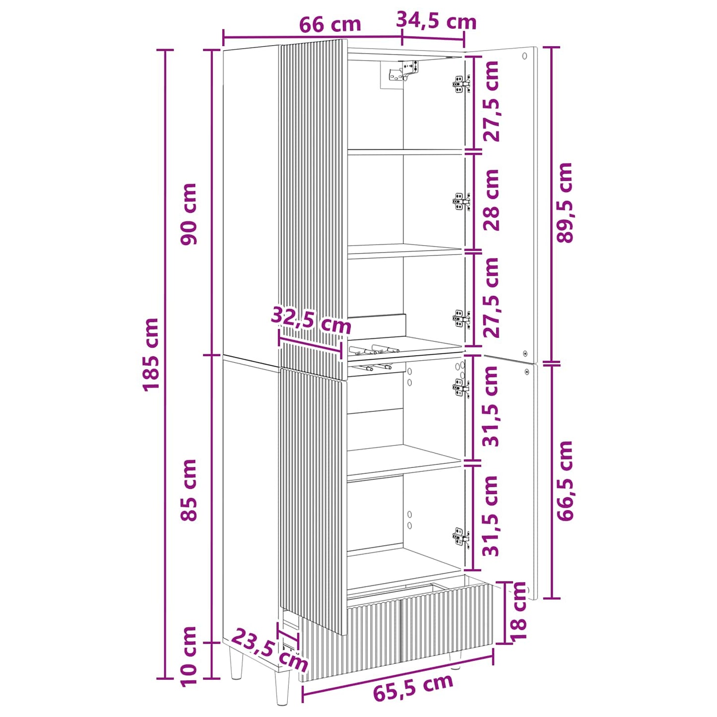 Cabinet Set 2 pcs Smoked Oak Engineered Wood