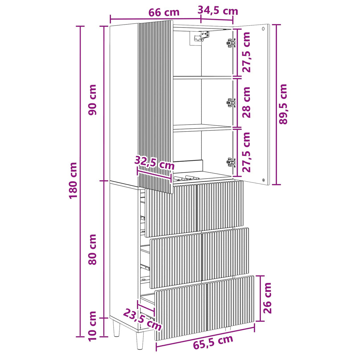 Cabinet Set 2 pcs Engineered Wood