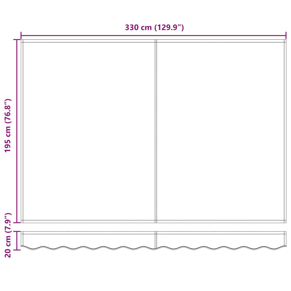 Retractable Awning Anthracite 3.5 x 2 m