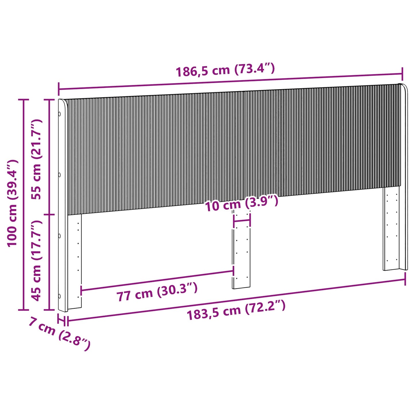 Headboard Old Wood Engineered Wood