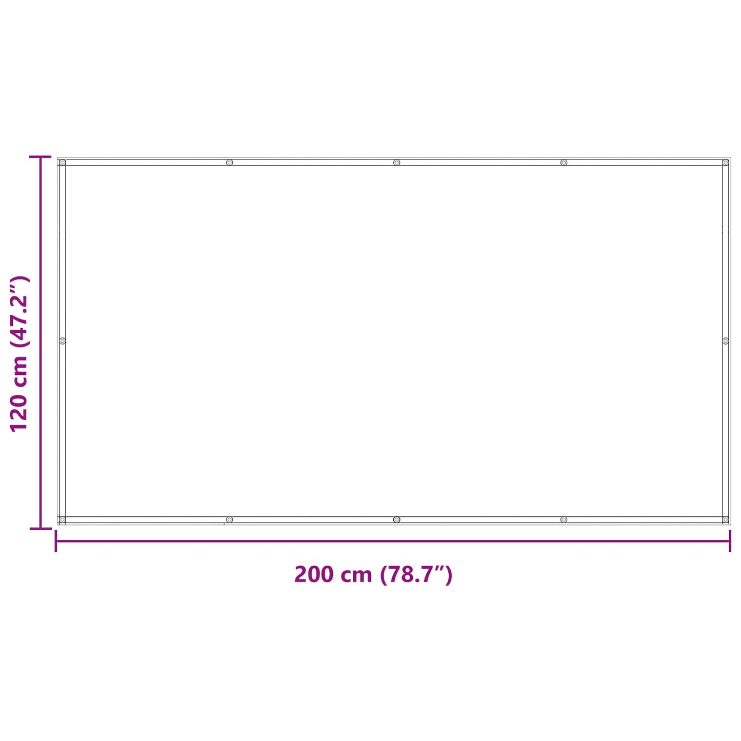 Balcony Screen Brown 120 x 200 cm Oxford Fabric