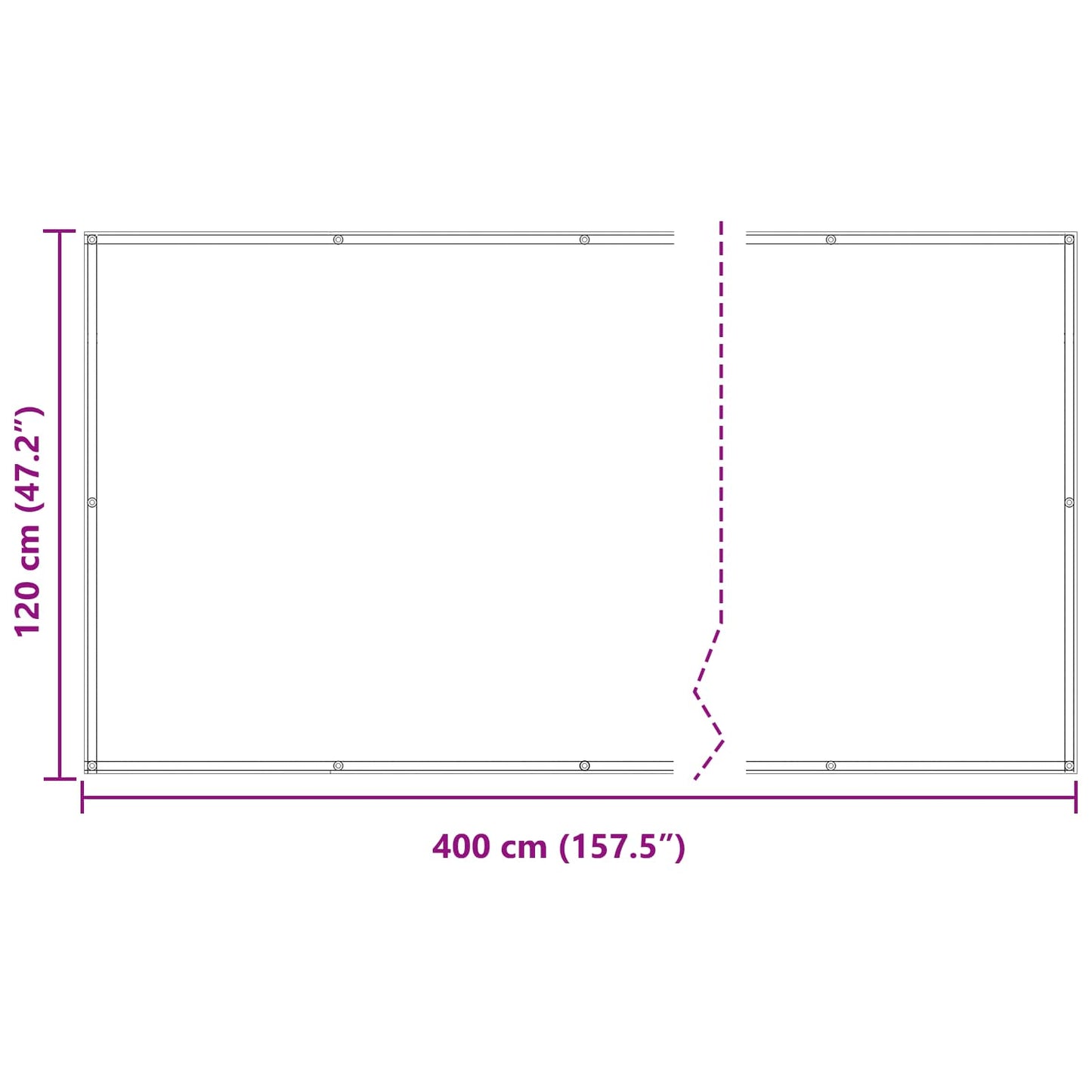 Balcony Screen Burgundy 120 x 400 cm PU coated oxford alu