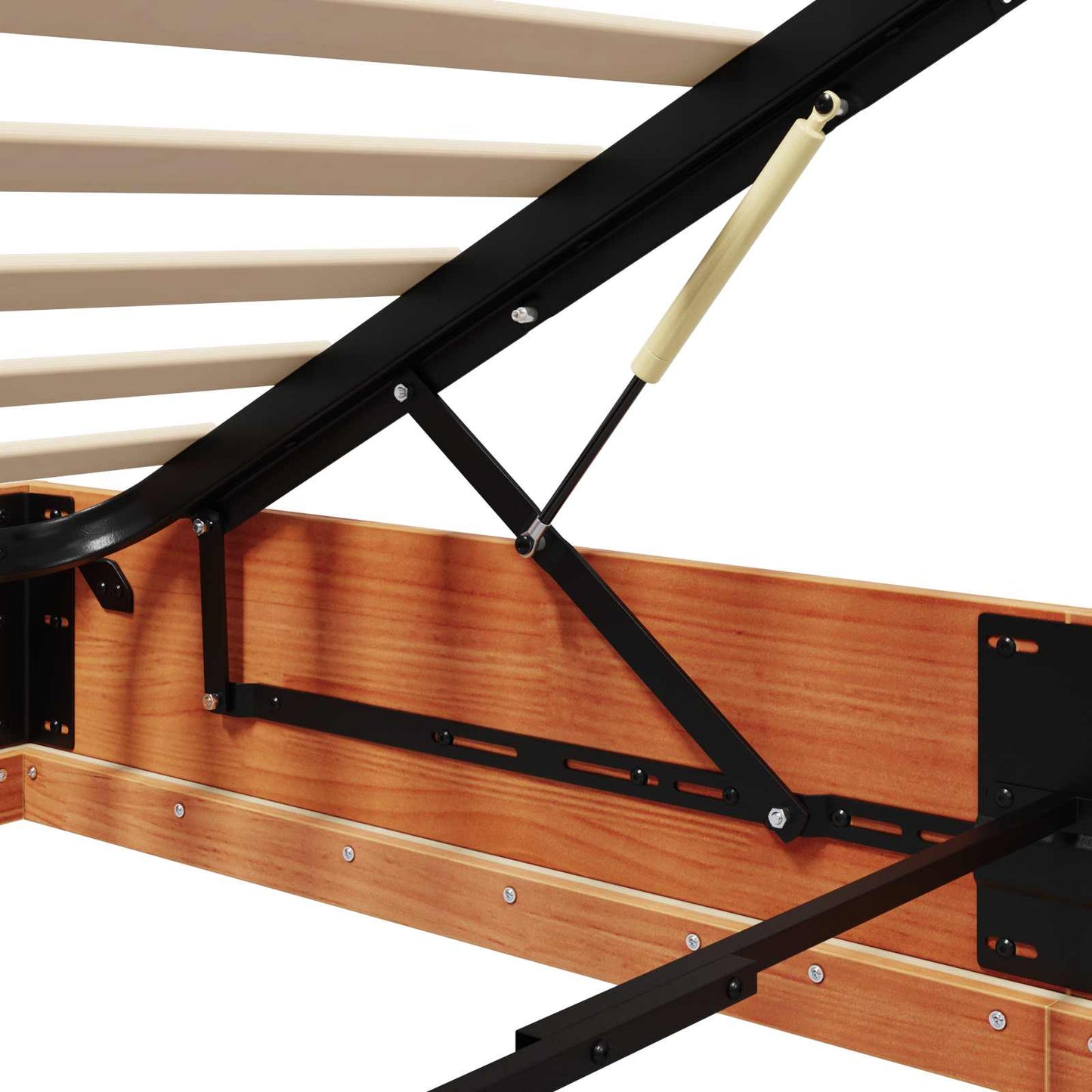 Ottoman Bed Frame Wax Brown 80 x 200 cm Solid Pine Wood