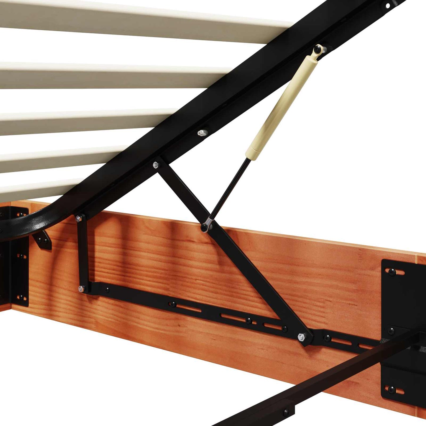 Ottoman Bed Frame with Storage Wax Brown 80 x 200 cm