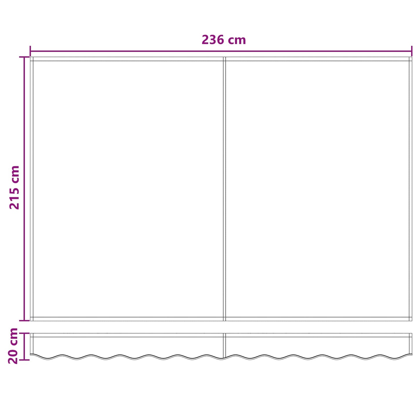 Electric Retractable Awning Sand 100% Polyester and Aluminium