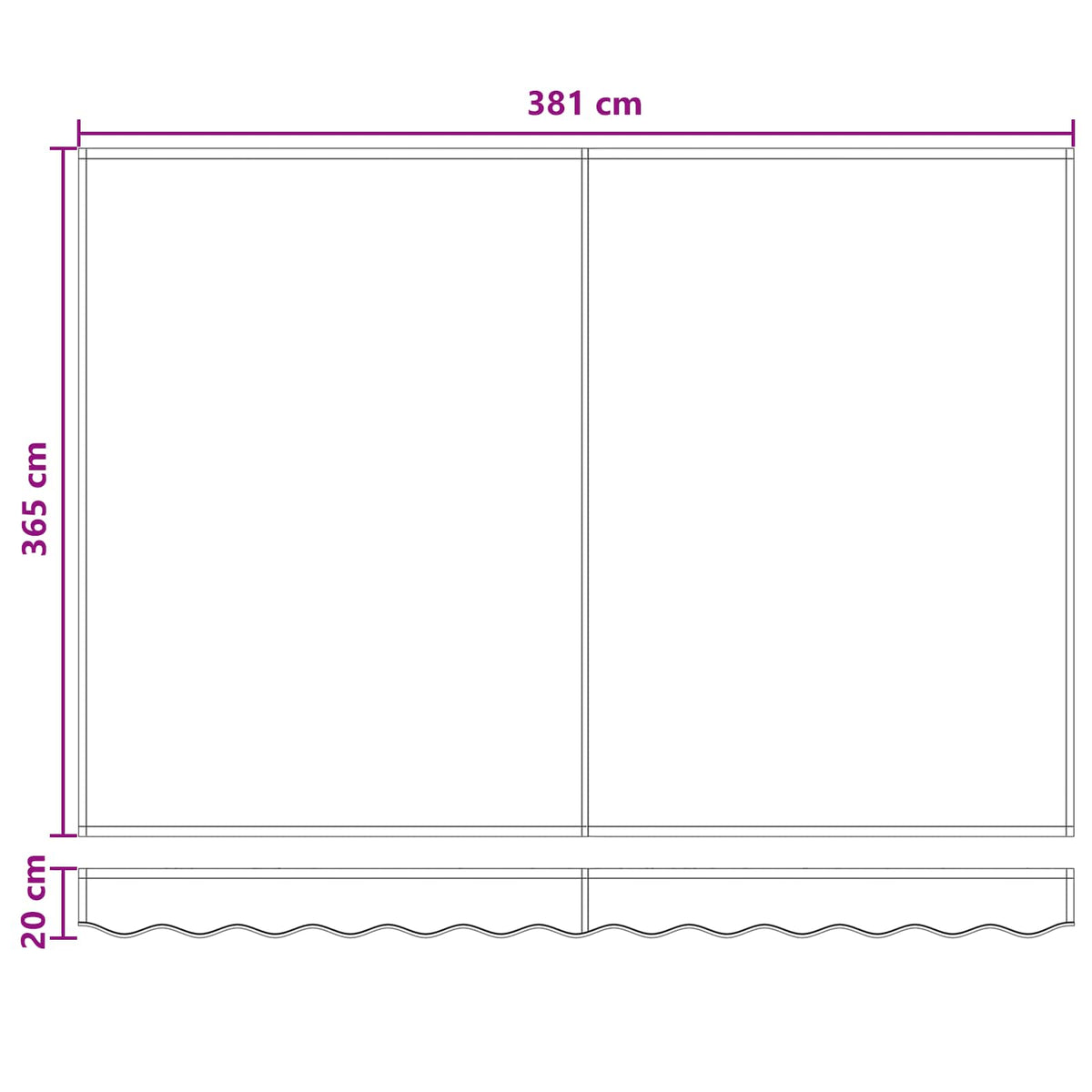 Retractable Awning Taupe 400 x 350 cm Fabric and Aluminium