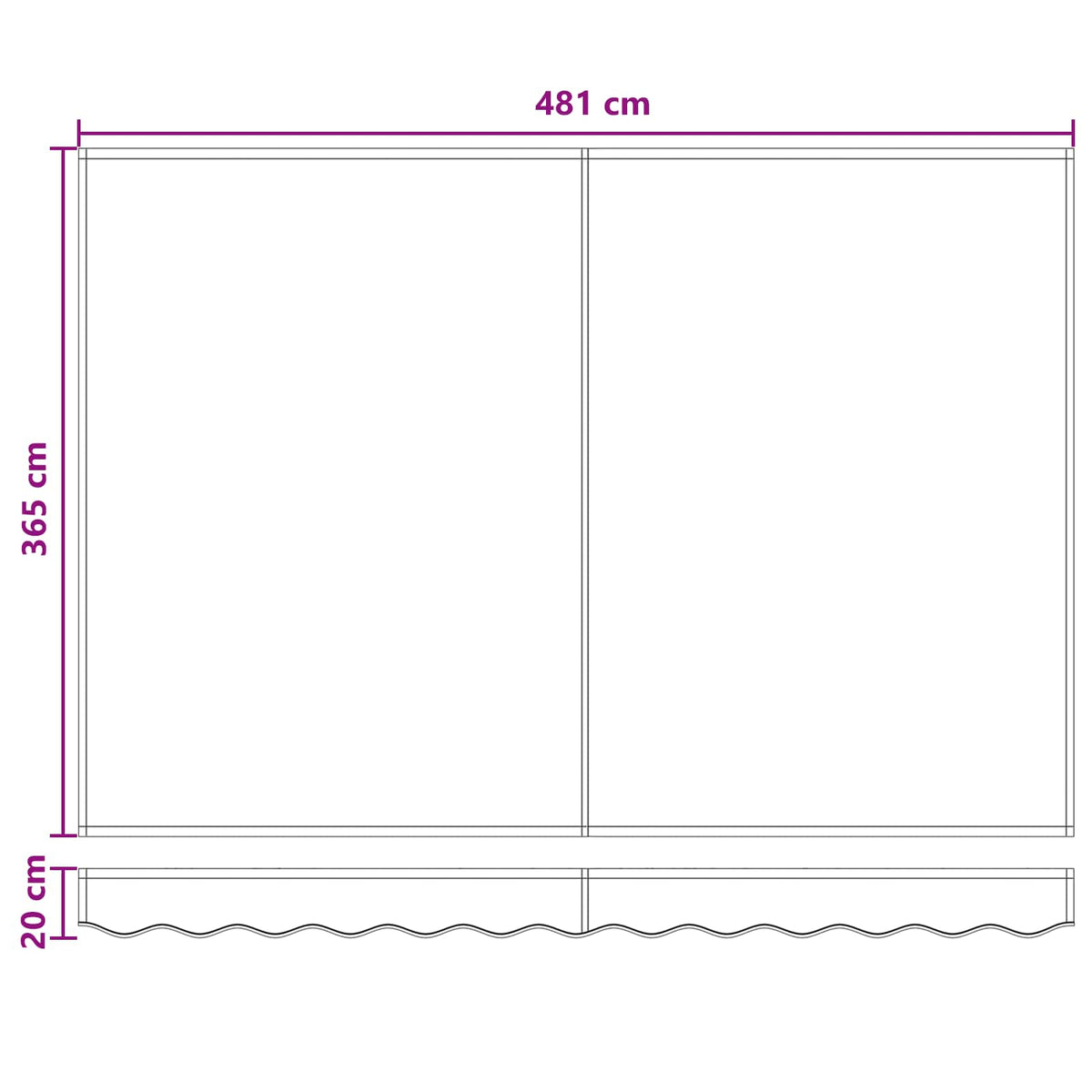 Retractable Awning Taupe 450 x 350 cm Polyester and Aluminium