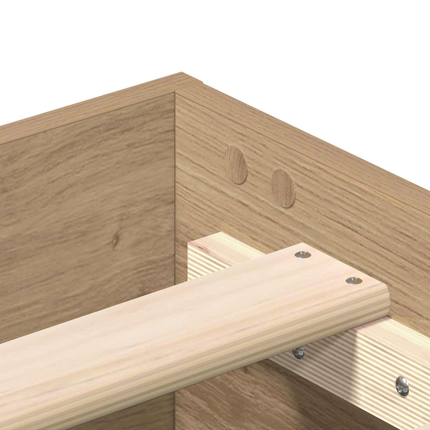 Bed Frame Artisian Oak 80 x 200 cm Engineered Wood