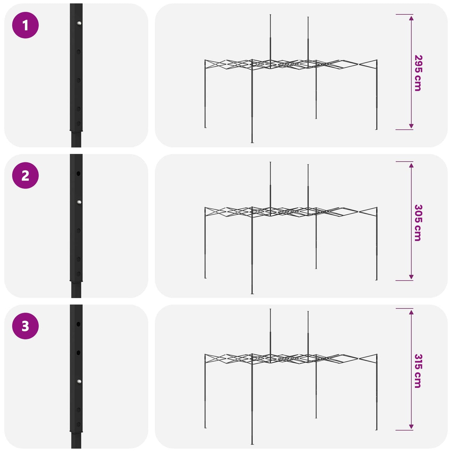 Pop-up Gazebo with 4 Sidewalls 3 x 6 m Blue Camouflage