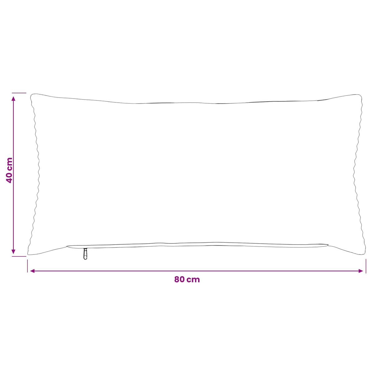Cushion Cover 6 pcs HEERLEN Red Orange 40 x 80 cm Corduroy