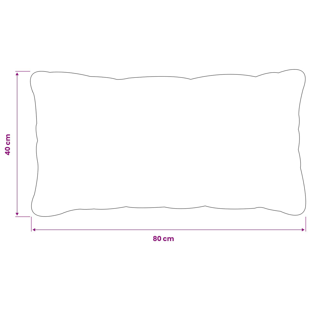 Cushion Cover 6 pcs HEERLEN Light Brown 40 x 80 cm
