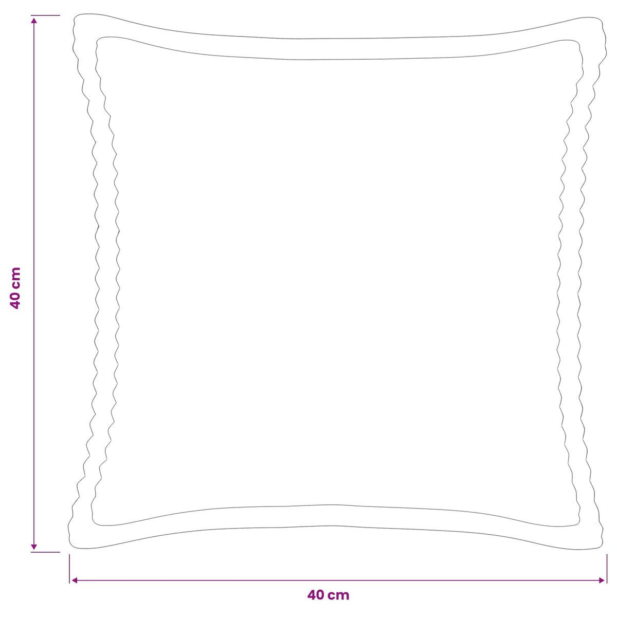 Cushion Cover 12 pcs HOUTEN Cream 40 x 40 cm Corduroy