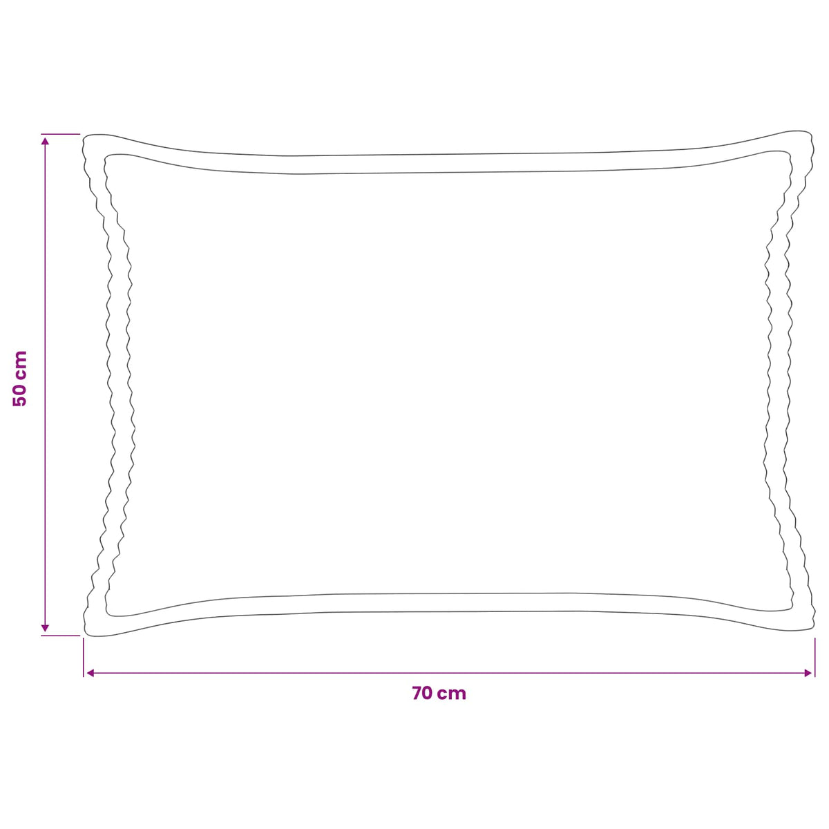 Cushion Cover 6 pcs HOUTEN Dark Grey 50 x 70 cm Corduroy