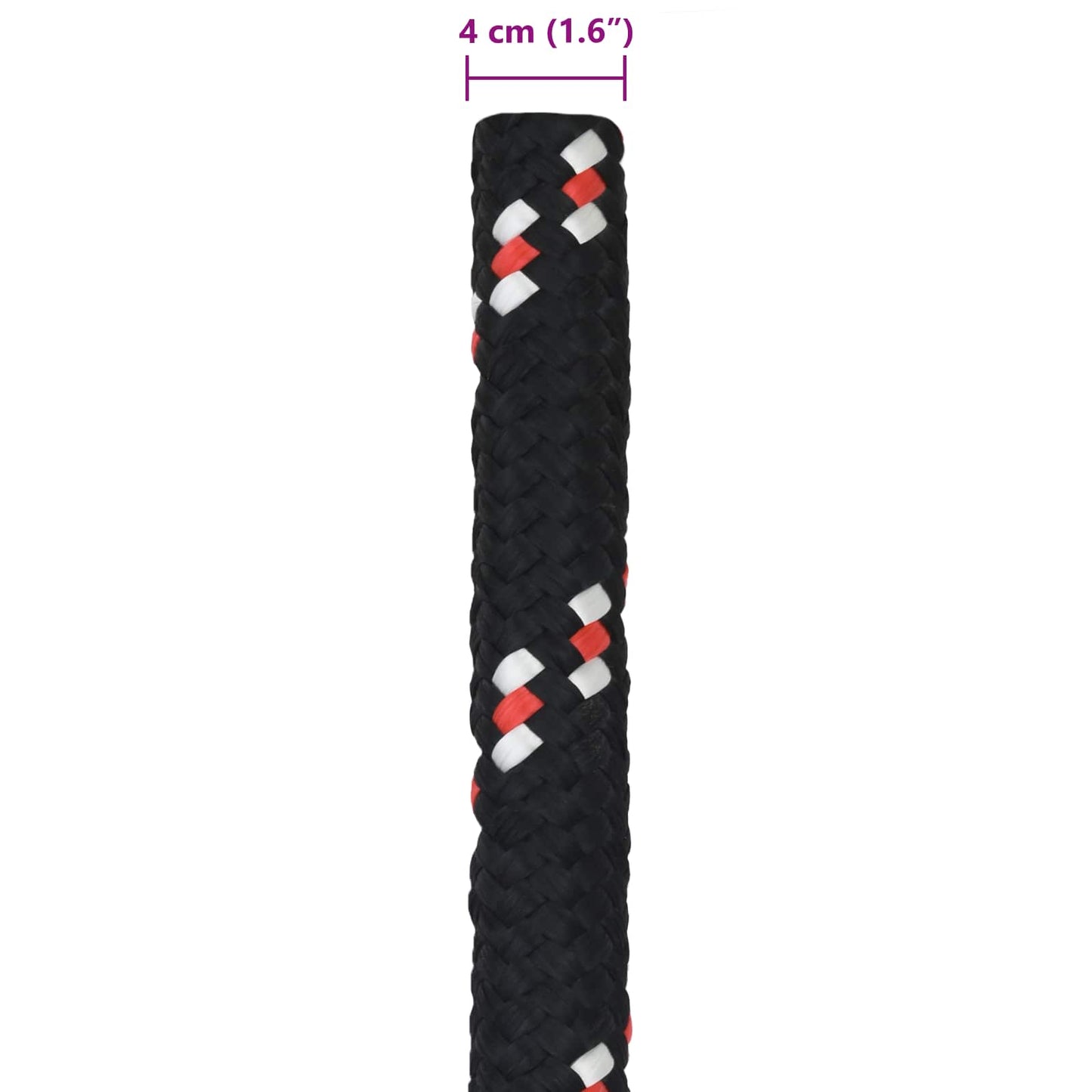Boat Rope 5 m 4 Black and Red PP