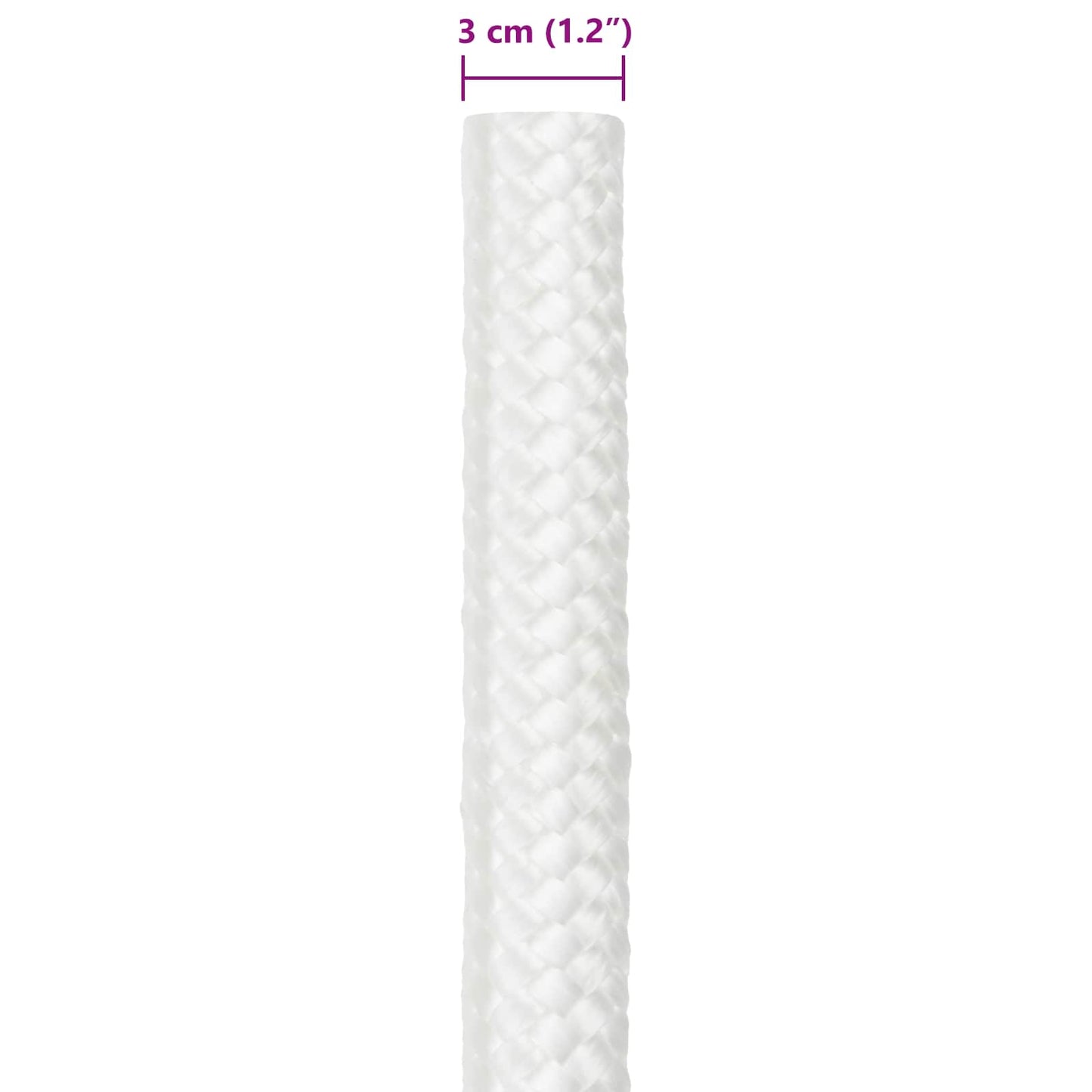 Boat Rope 25 m 3 Full White PP
