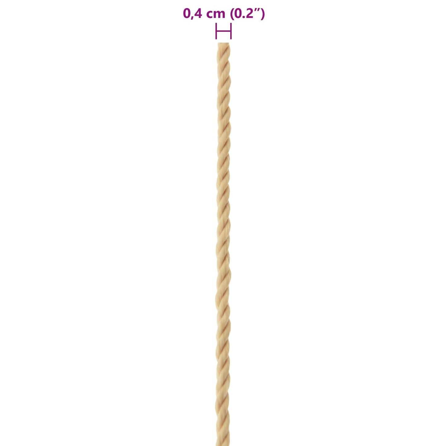 Boat Rope 0.4 mm 100 m Natural