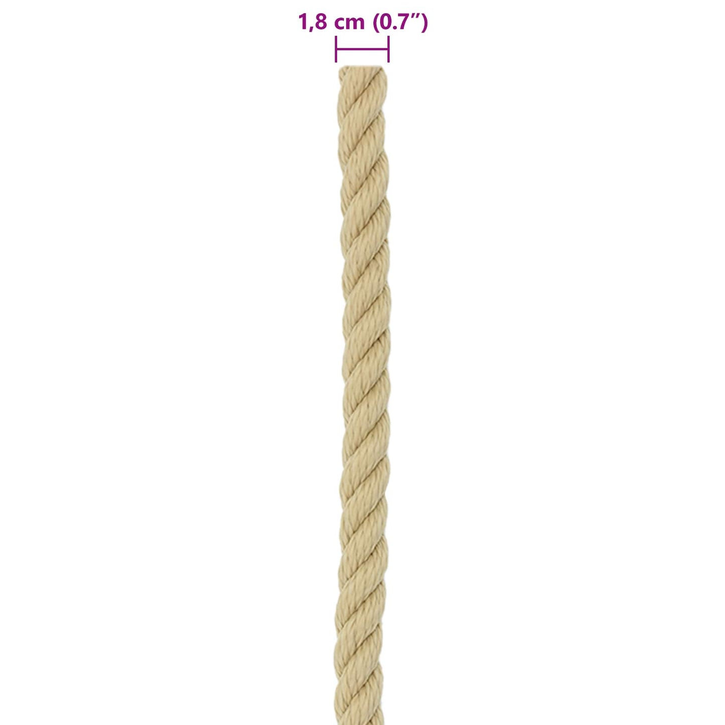 Boat Rope 100 m 1.8 Natural PP