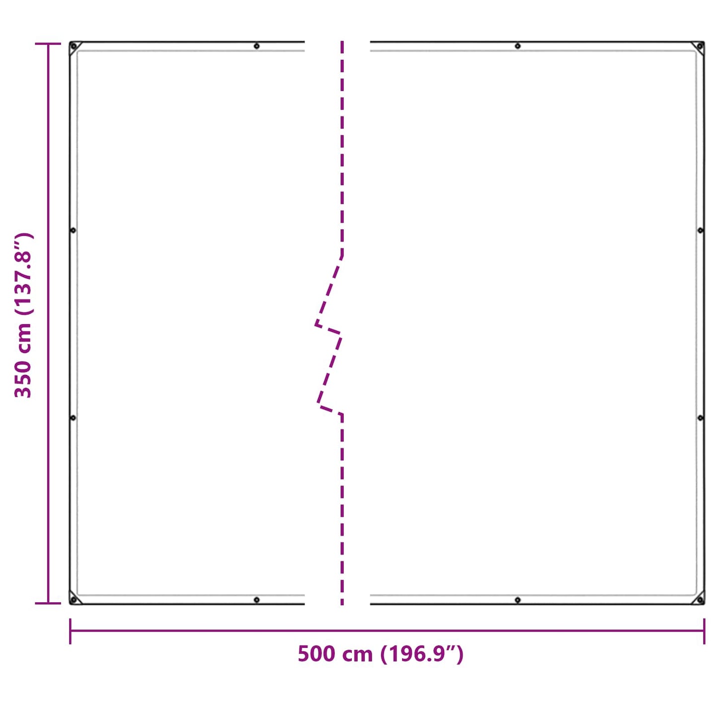 Tarpaulin Transparent 5 x 3.5 m PE