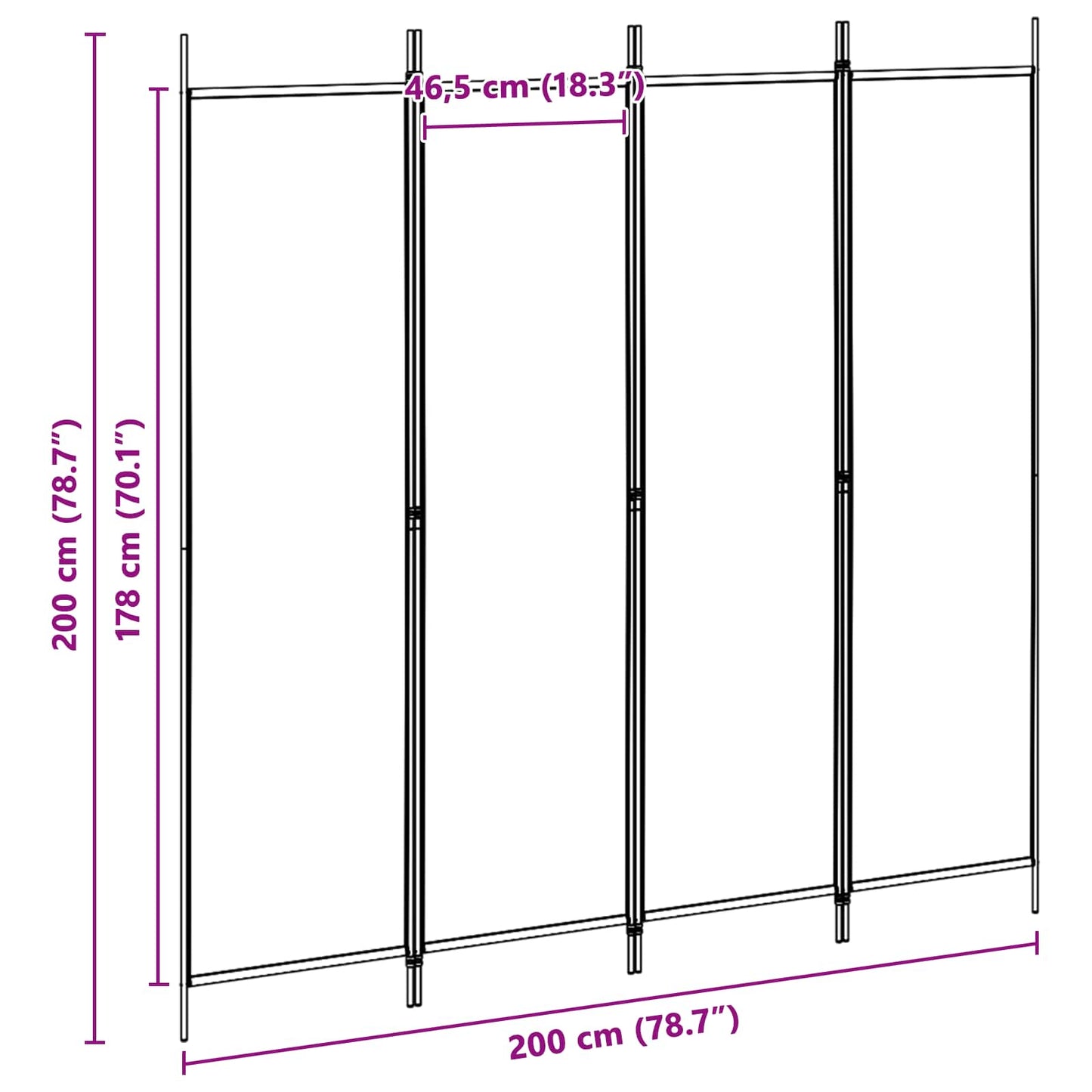 Room Divider polyester steel
