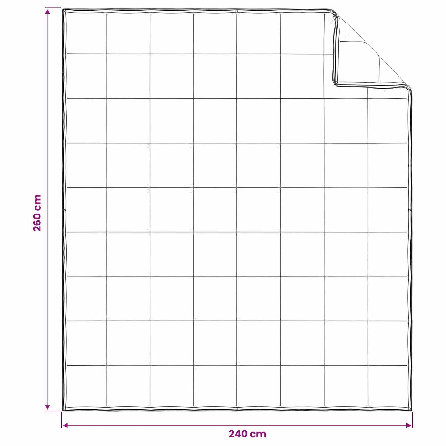 Full Year Duvet White 260 x 240 cm Bamboo Fiber