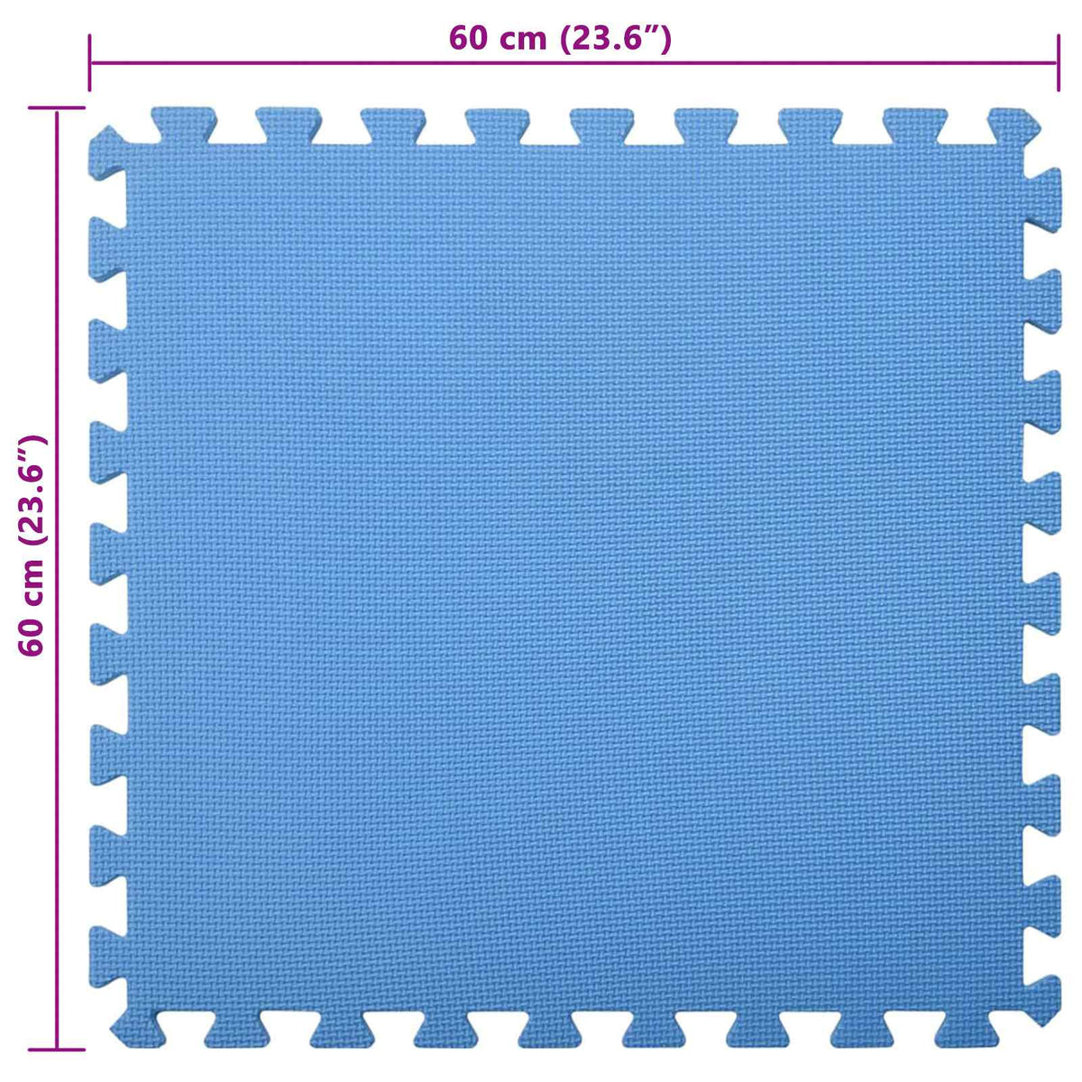 Pool Ground Mat 12 pcs Blue 4.32 ㎡ EVA Foam