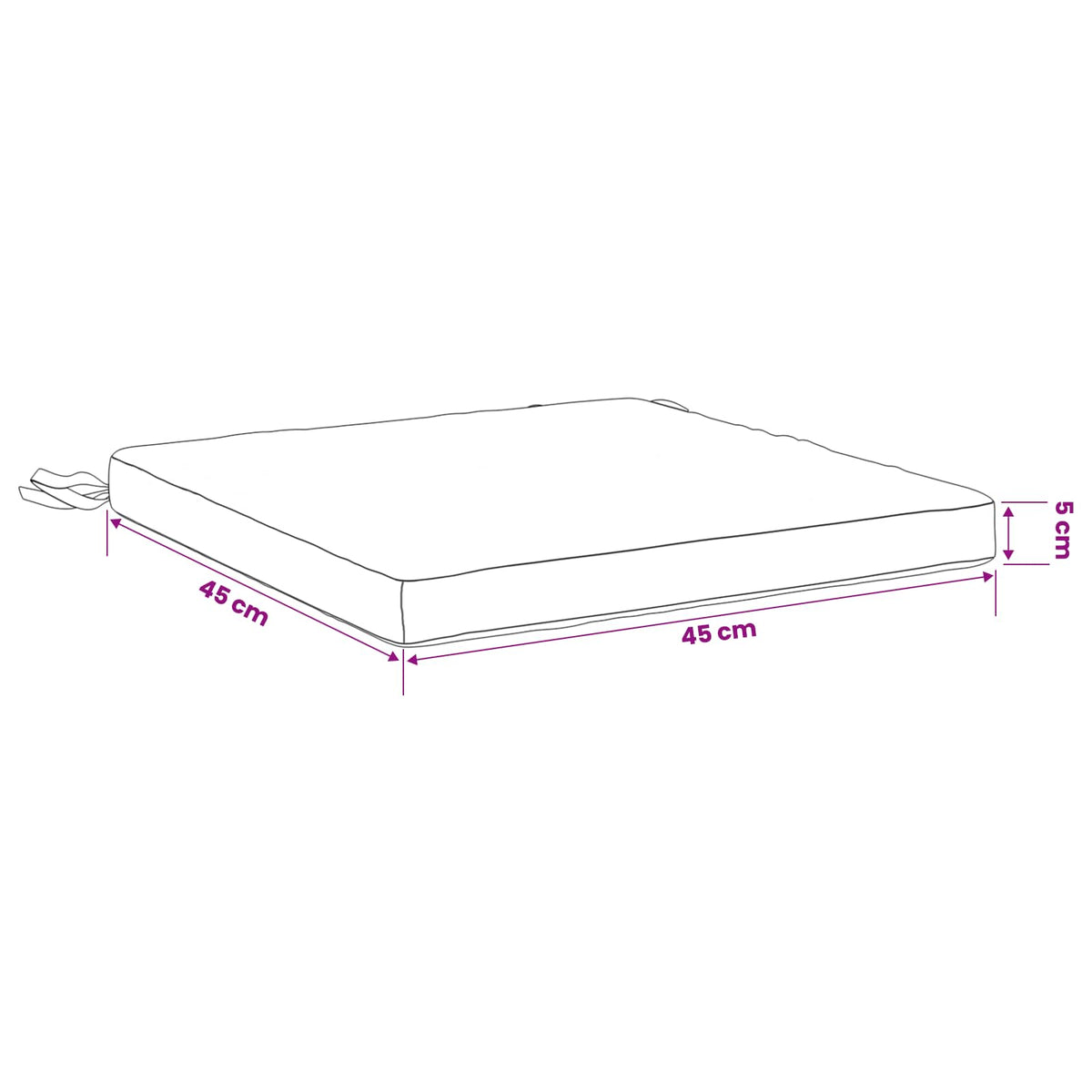 Seat Cushions SOEST 4 pcs 100% Polyester Leaf Design
