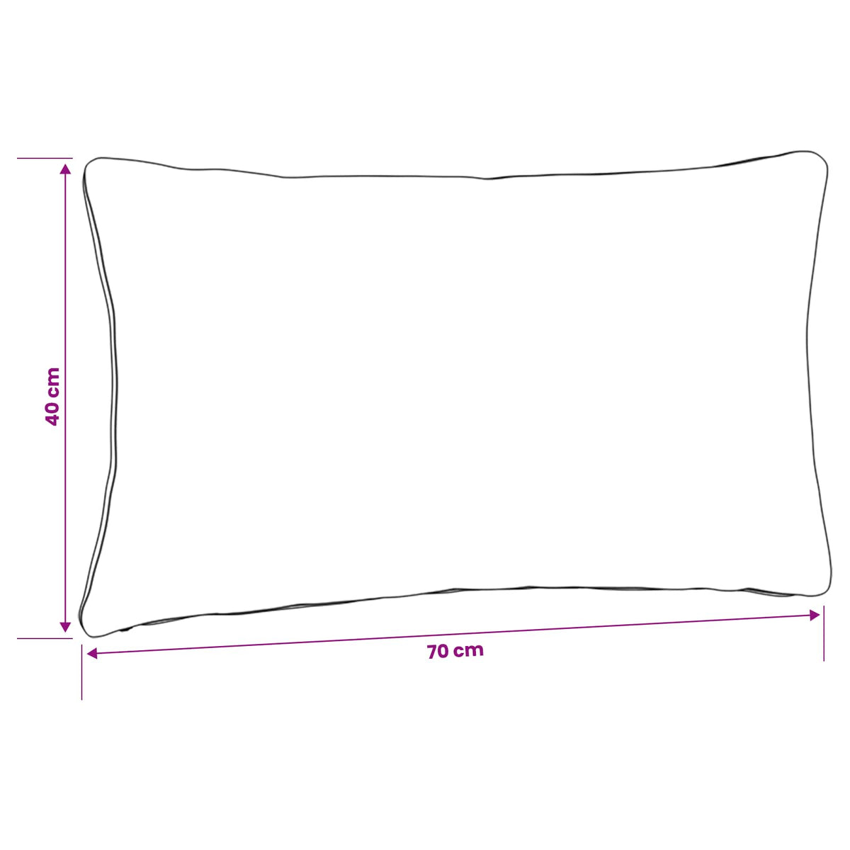 Back Cushion PUTTEN 100% Polyester Bright Green 70 x 40 x 15 cm