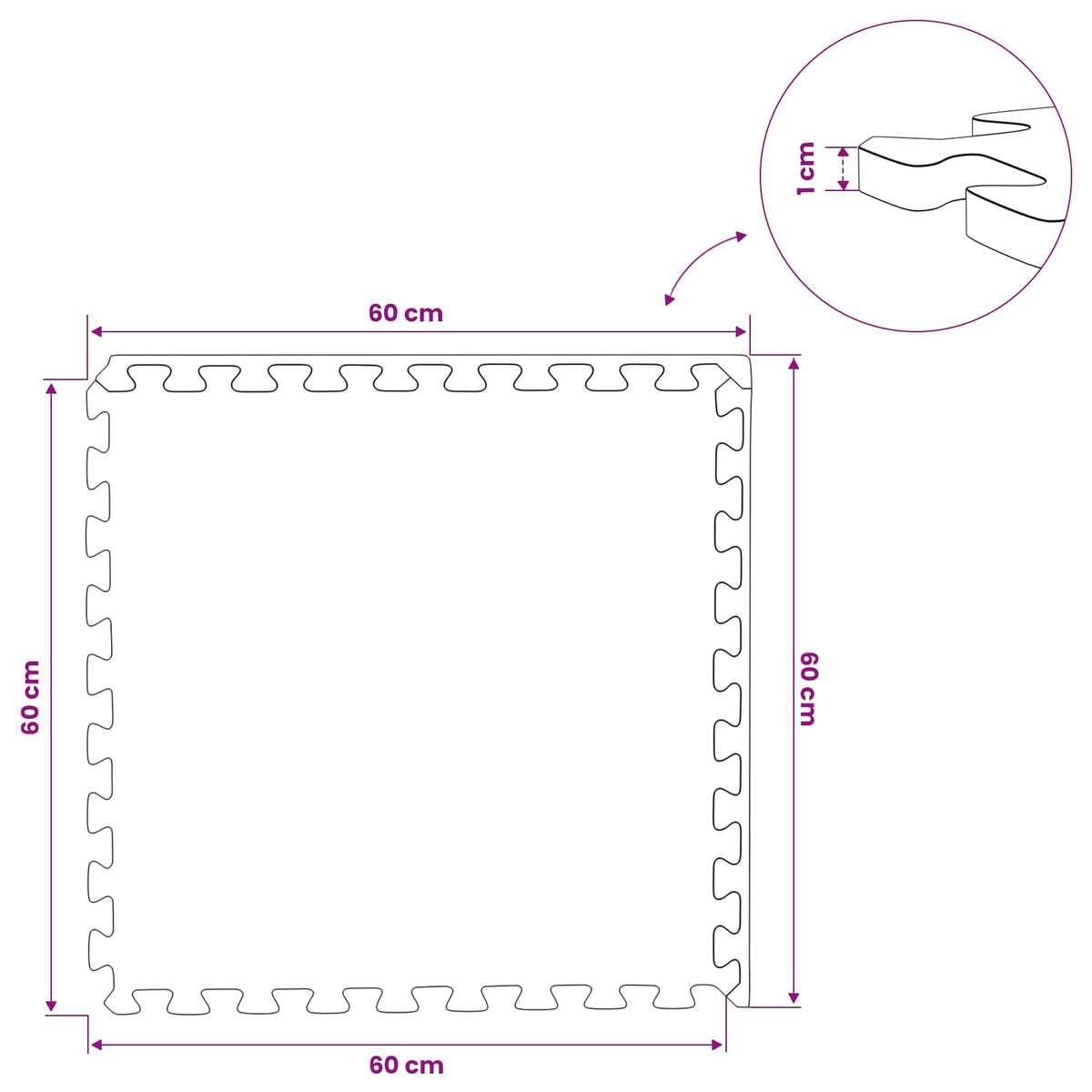 Floor Mats 50 pcs Grey 18 m² EVA Foam