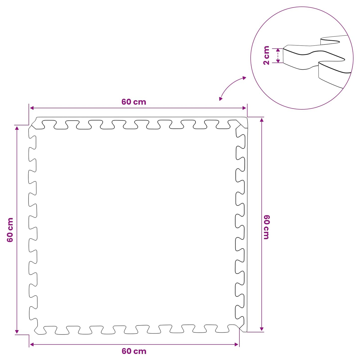 Floor Mats 12 pcs Wood 4.32 m² EVA Foam