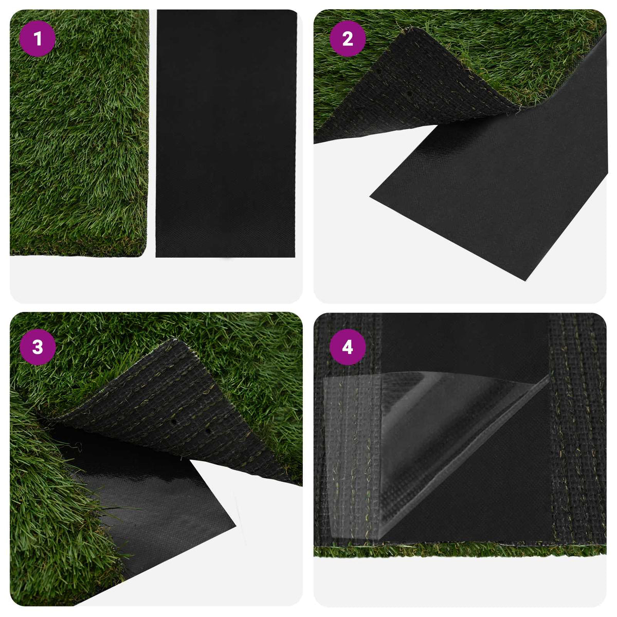 Artificial Grass Tape Self-adhesive Black 10 x 0.15 cm
