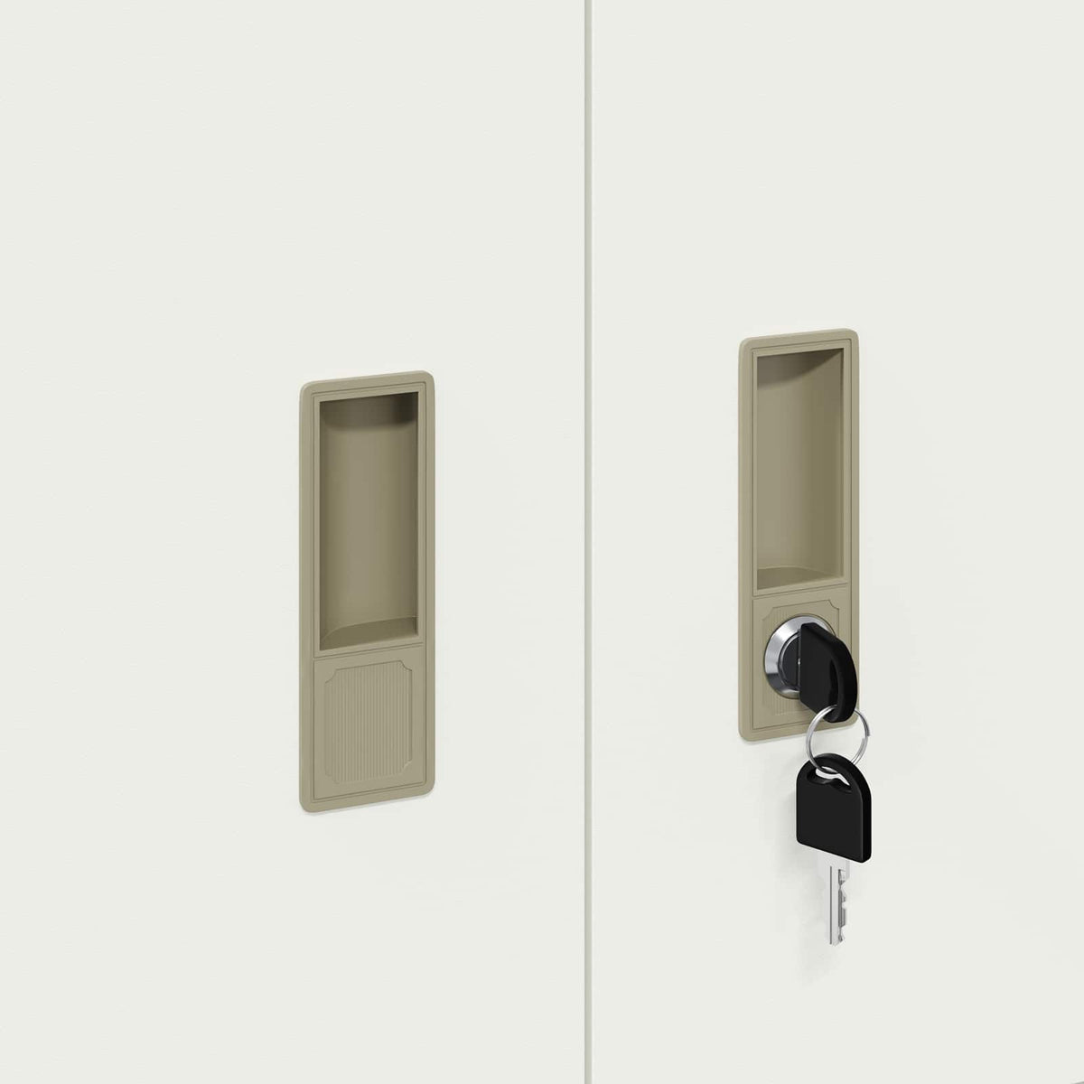 Storage Cabinet 2 pcs White 60 x 40 x 160 cm Steel Lockable
