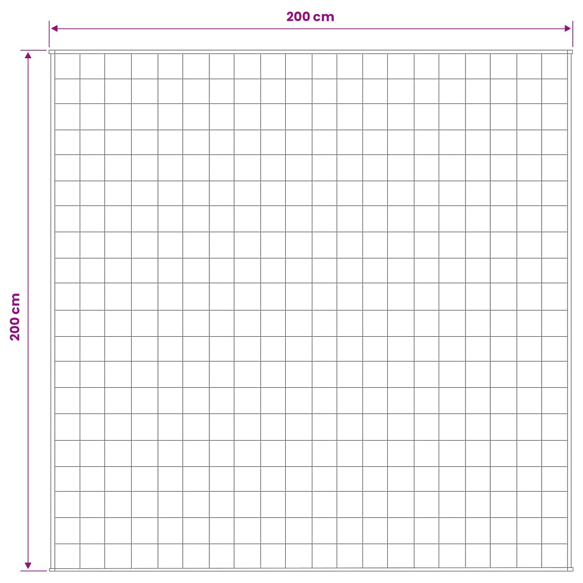 Weighted Blanket White 200 x 200 cm 9 kg 100% Cotton 205T