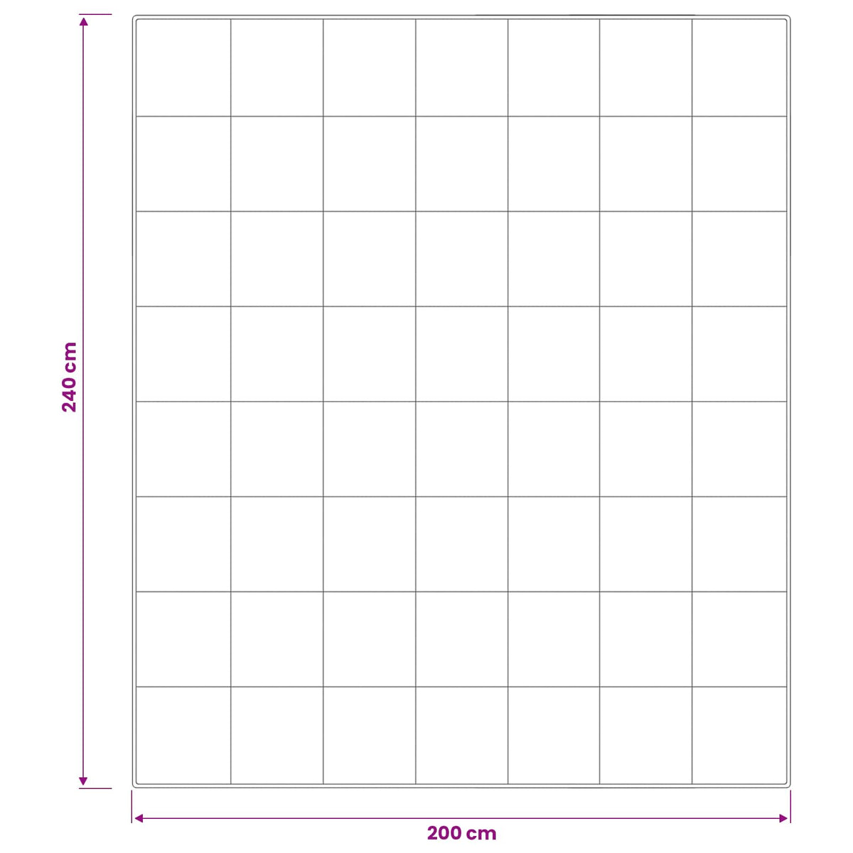 Duvet FULDA 200 x 200 cm 4 Seasons 210 GSM 90% Goose Down White
