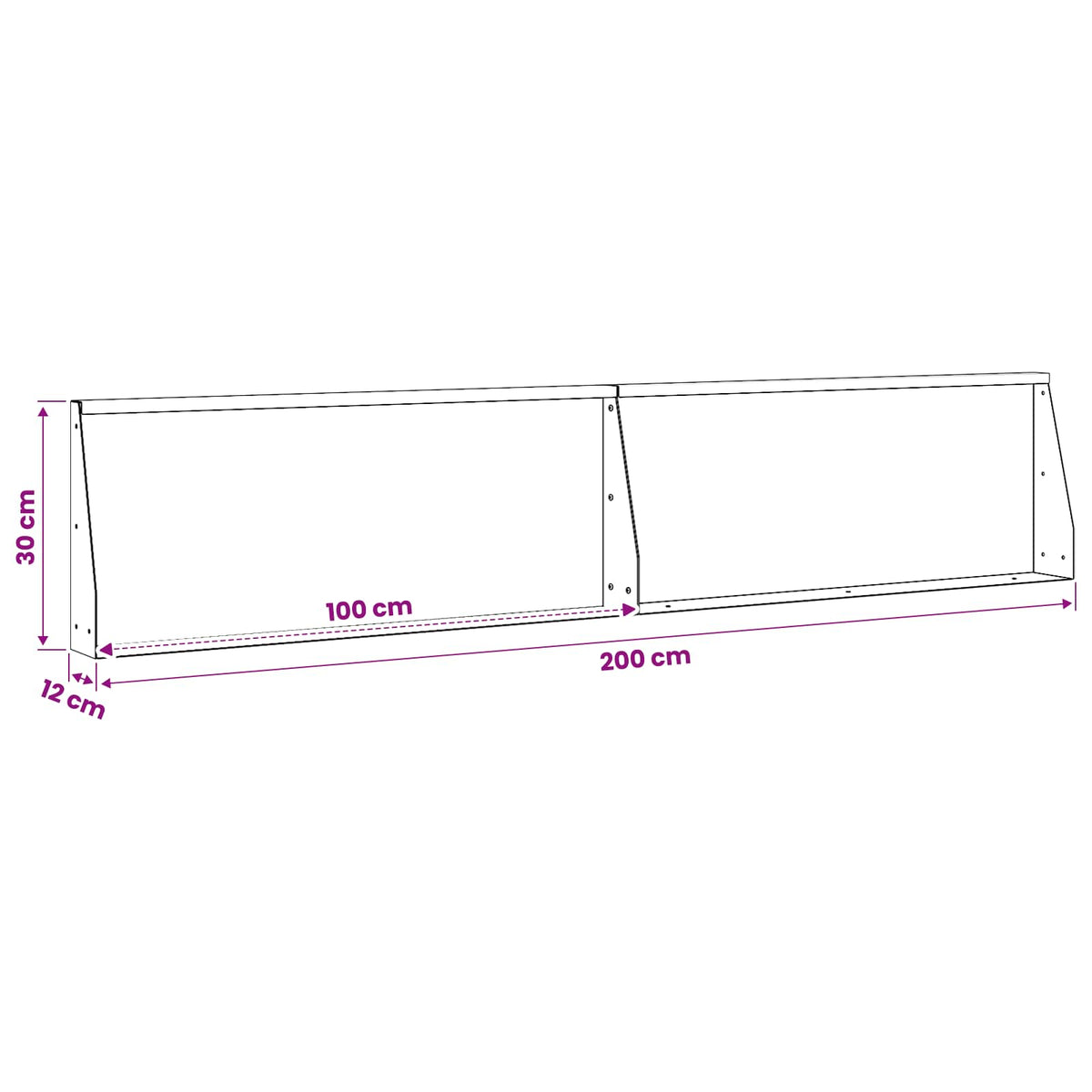 Retaining Wall 2 pcs 100 x 12 x 30 cm Steel Anthracite