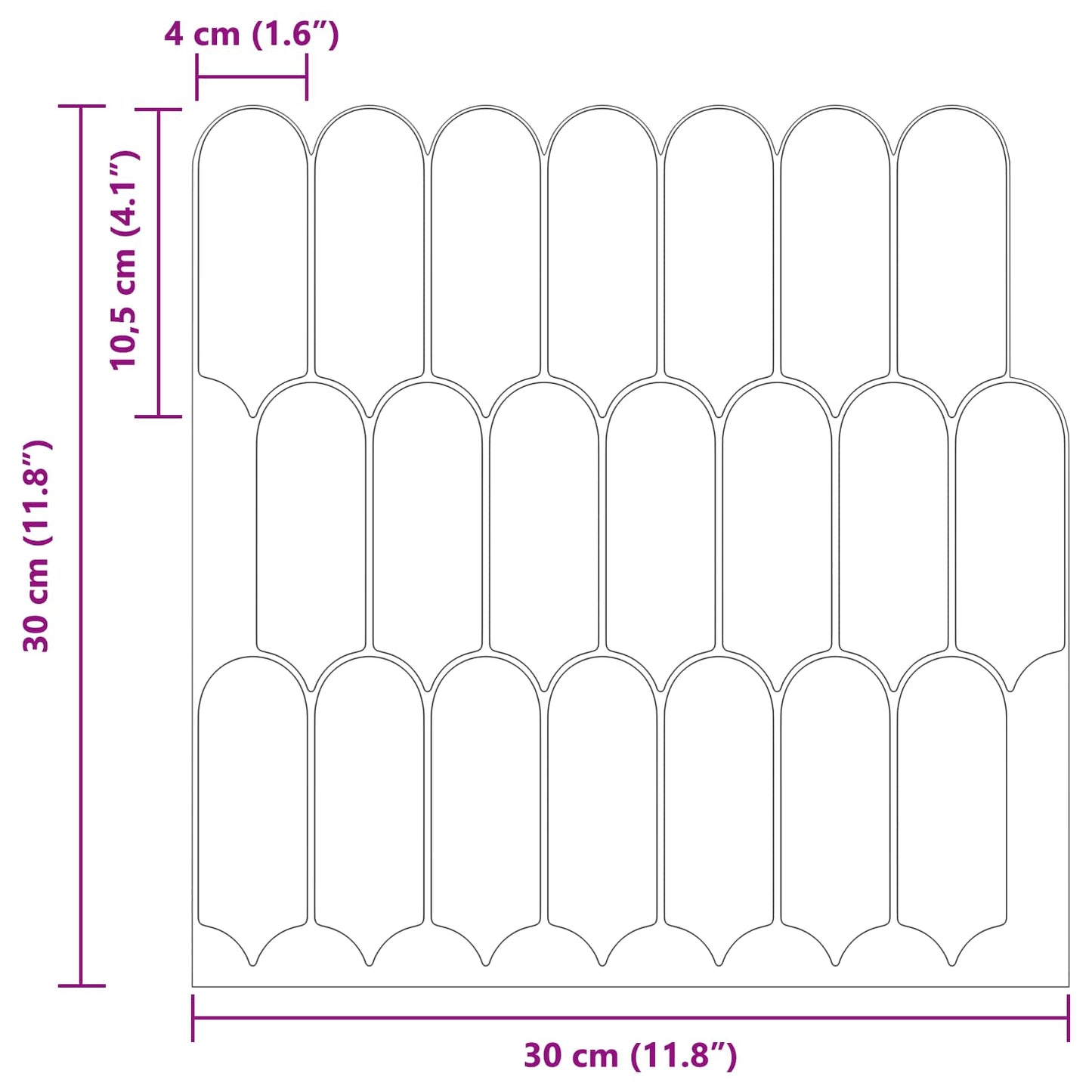Feather Tile 50 pcs Light Blue 30 x 30 cm Polyurethane and PET